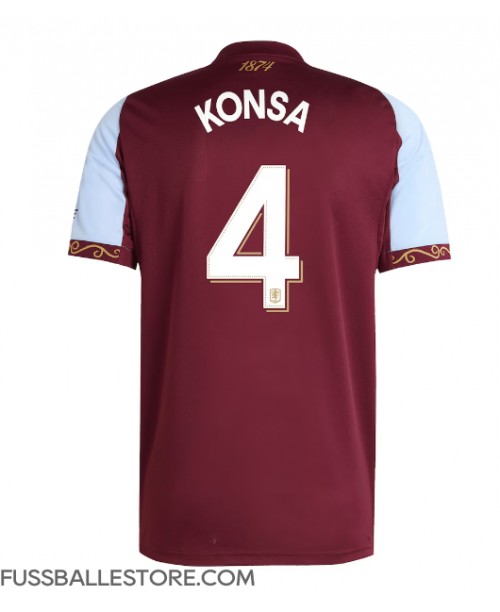 Günstige Aston Villa Ezri Konsa #4 Heimtrikot 2025-26 Kurzarm Günstige Aston Villa Ezri Konsa #4 Heimtrikot 2025-26 Kurzarm